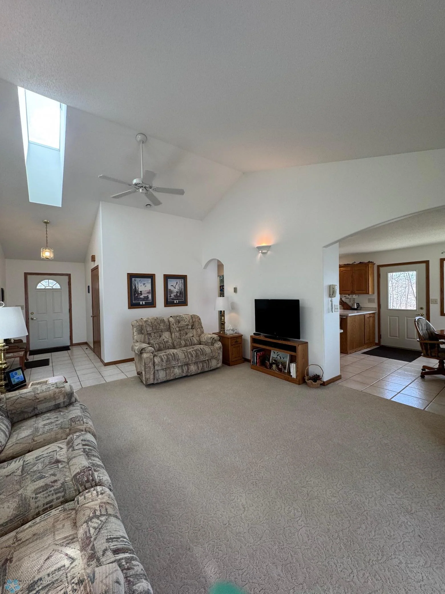 Vaulted Ceilings; View to Foyer, Kitchen/Dining