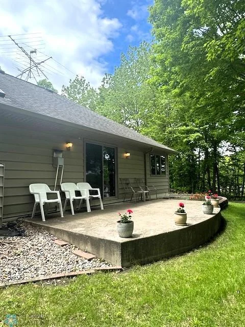 View from Patio to Little White Earth Lake