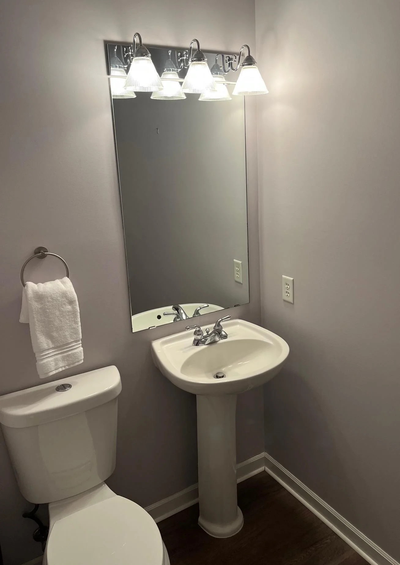 Main floor half bath.