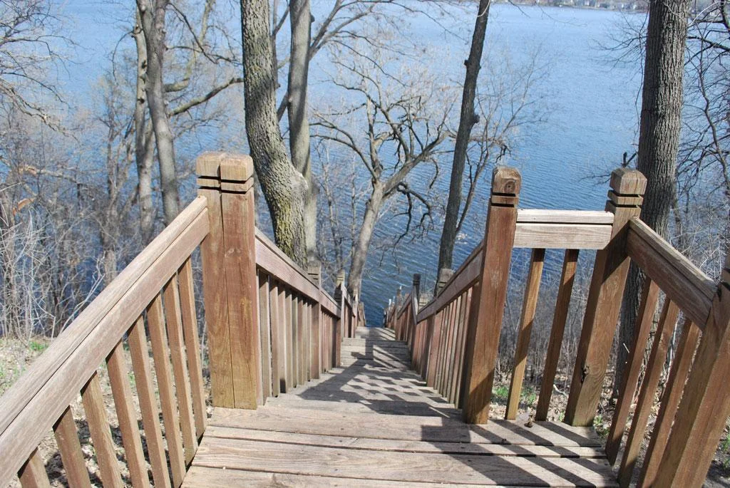 Steps to Lake