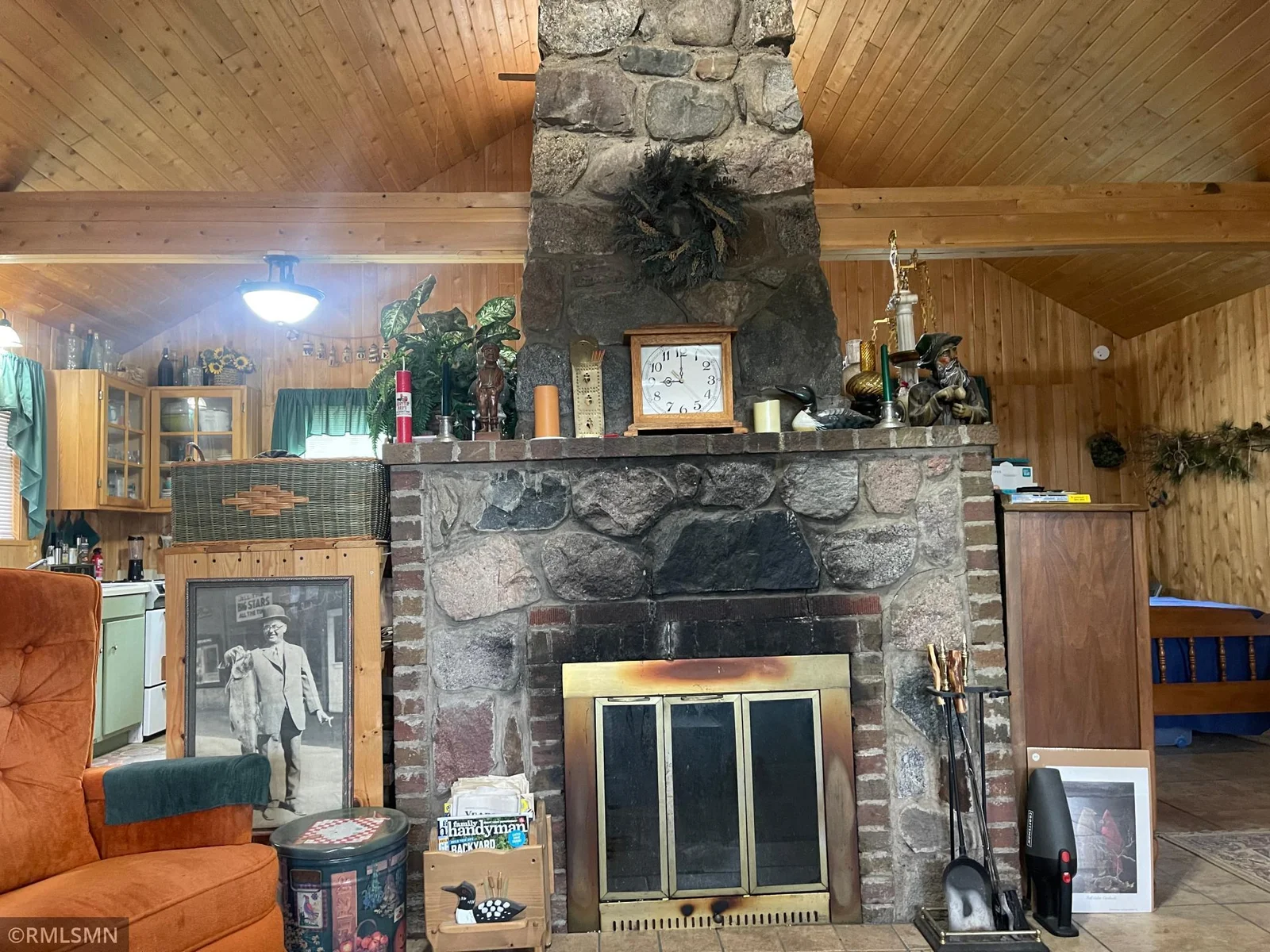 Stone Fireplace