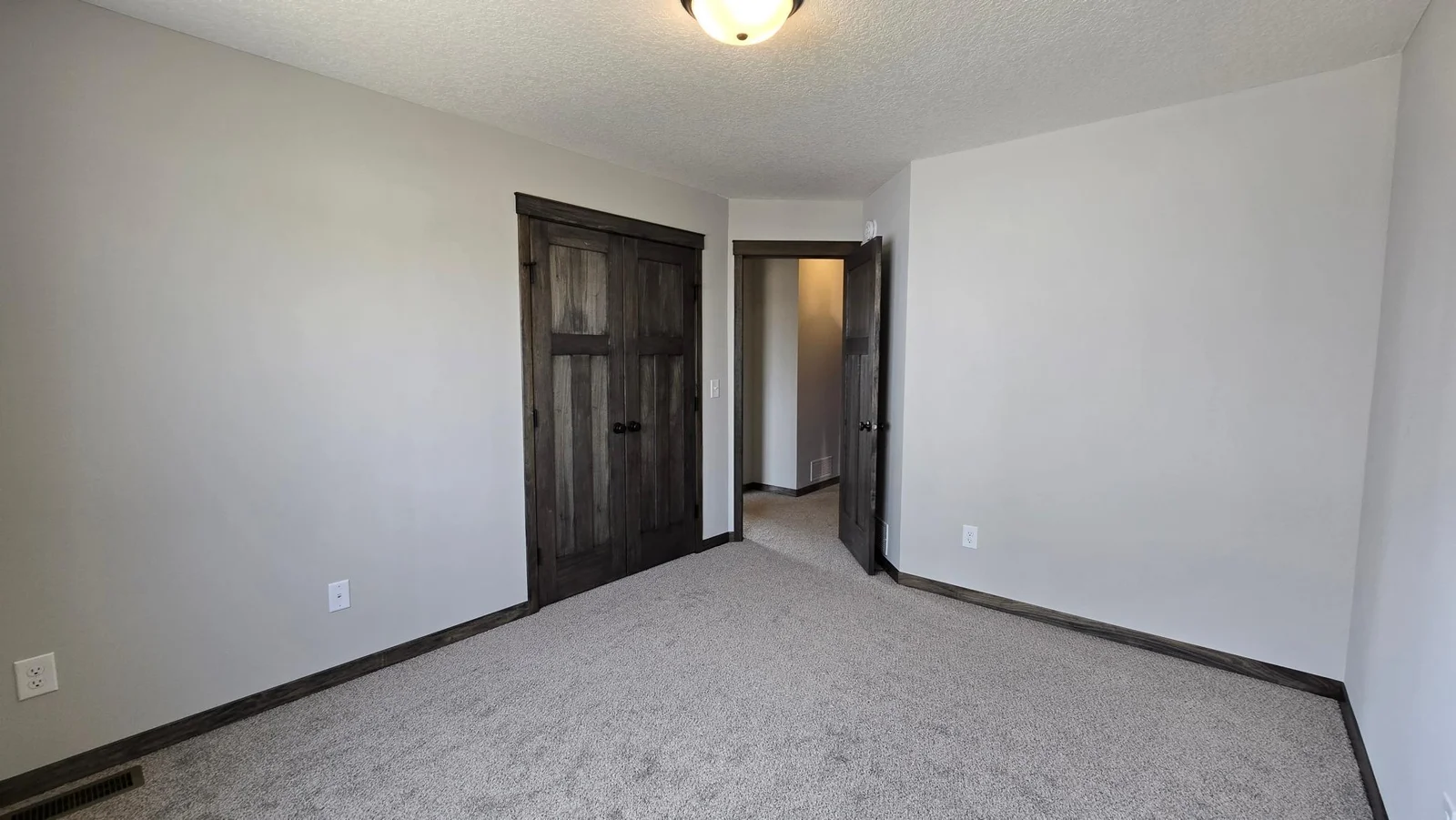 Double doors on bedroom # 3 closet for full access.