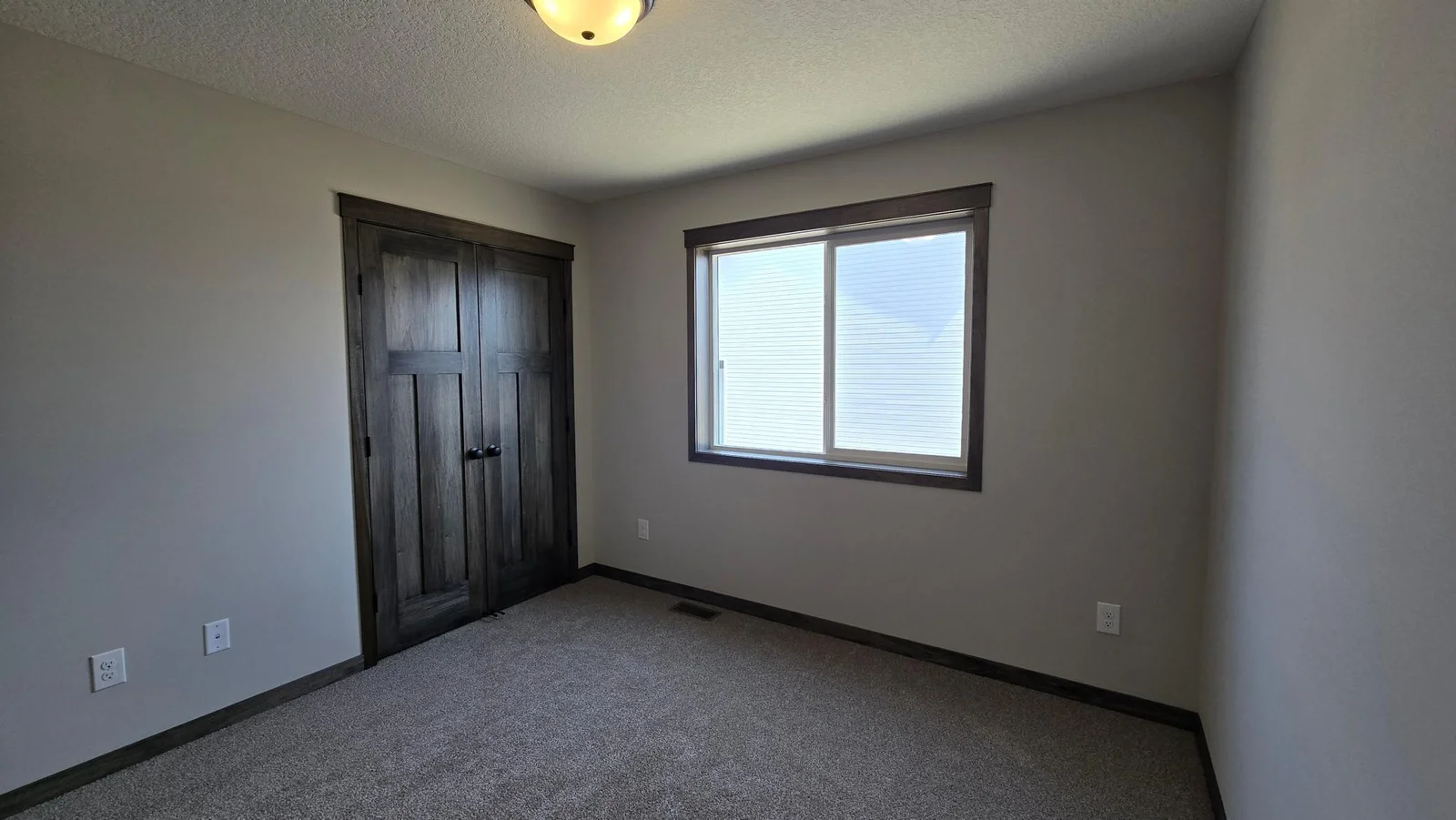 Double wide 3 panel door on Bedroom # 2 closet.