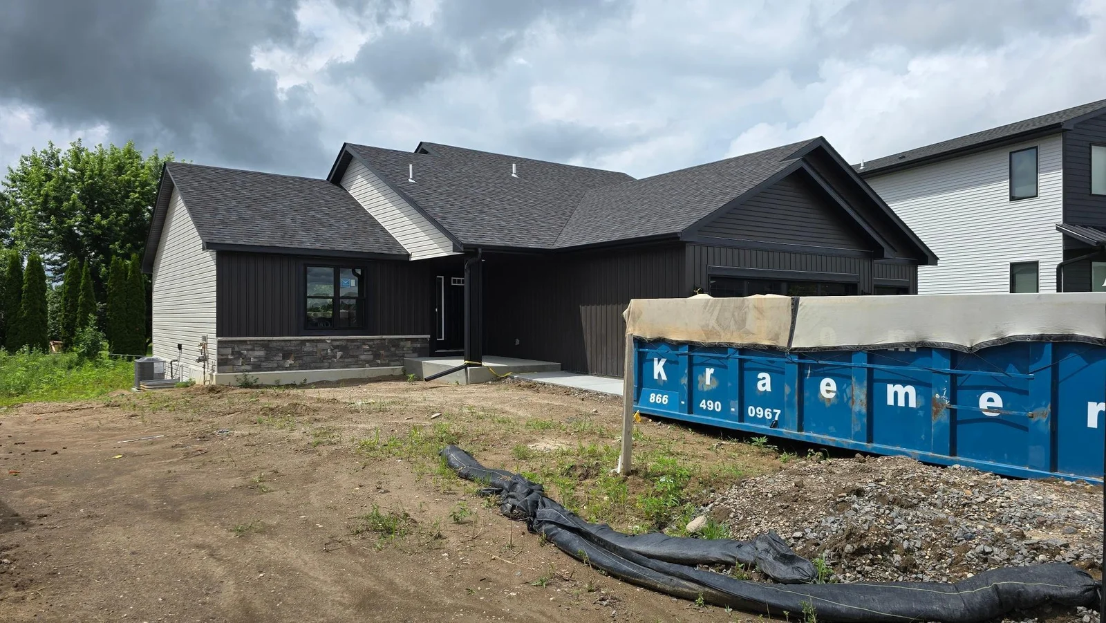 The Windsor 4-level by Drake Construction Inc offers 5 bedrooms, 4 baths and almost 2900 square feet finished.