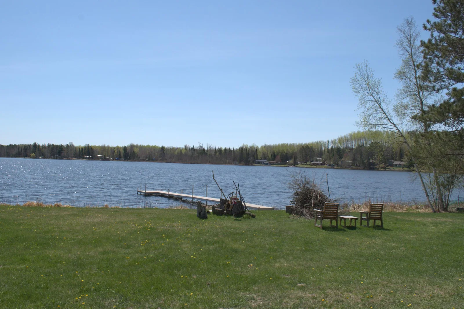Dock and fire pit