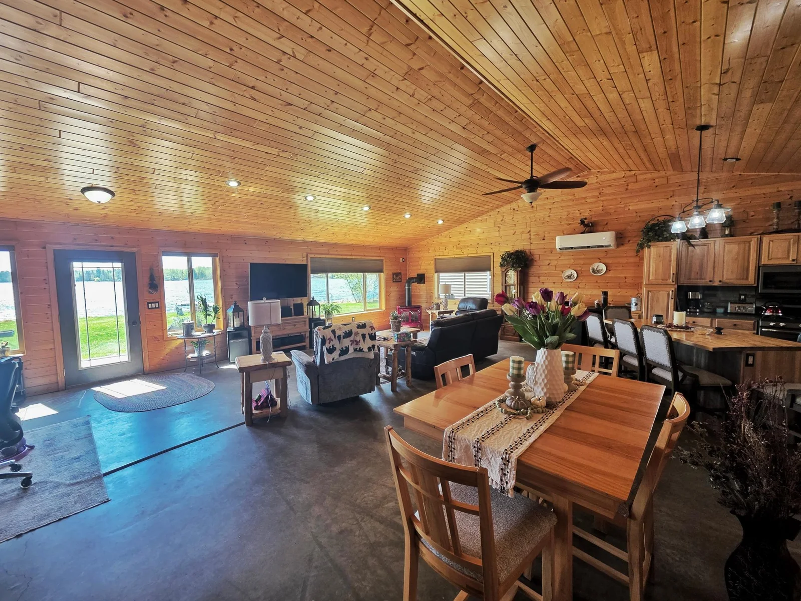Dining and living room