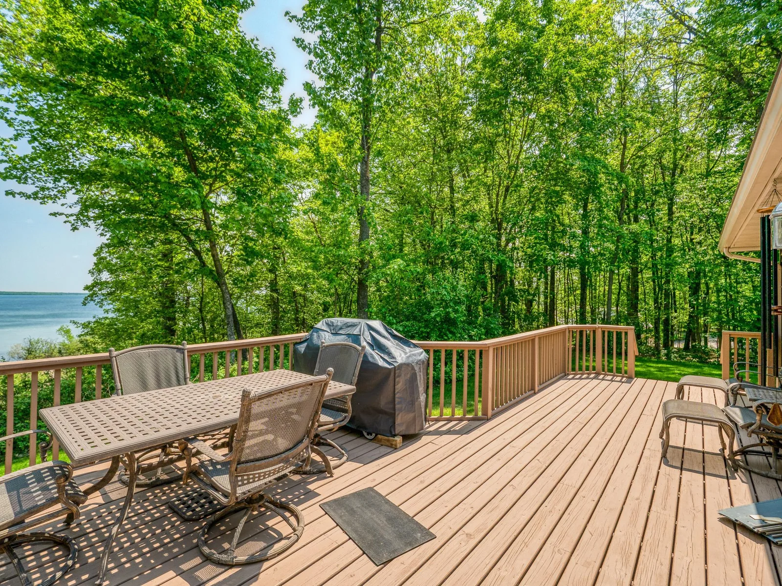 Lakeside deck