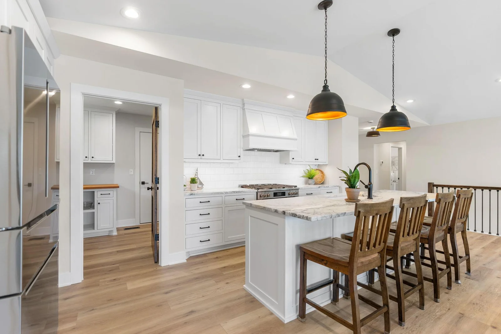 Pantry & Mudroom behind the door