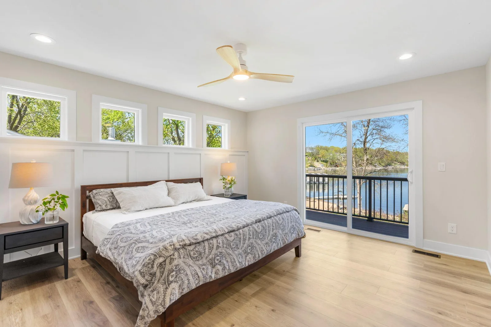 Master Bedroom features patio door access to the private balcony