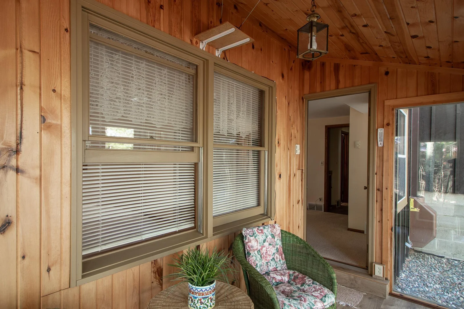 Looking from porch into bedroom 1