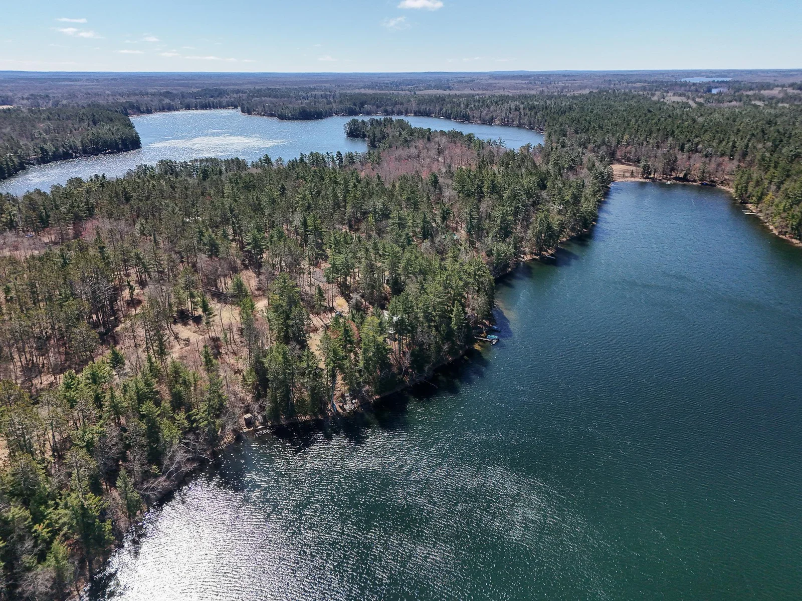Aerial of Coffin w/Big Bass top left