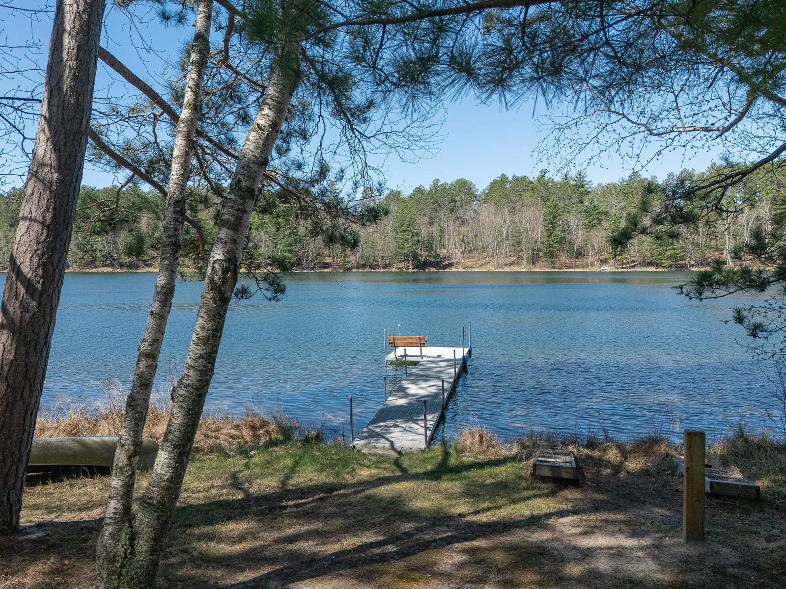 36' pull out dock with wheels and removable 4x4 decking
