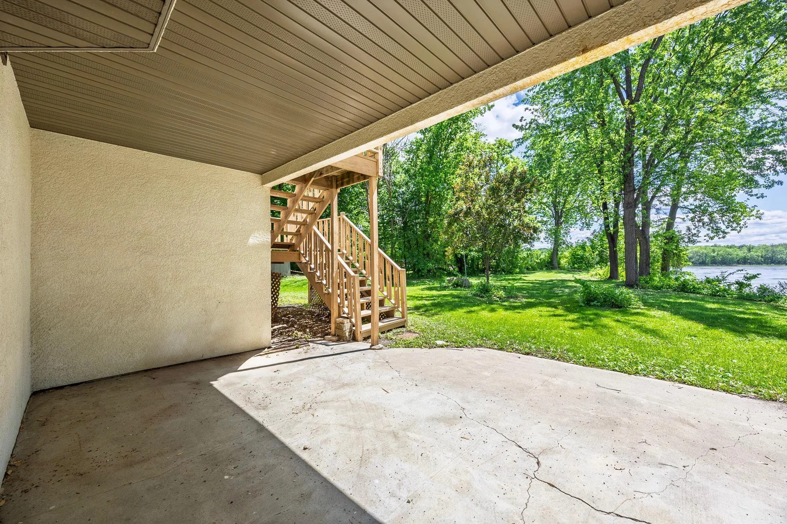 Relax on the back patio while enjoying beautiful sunsets