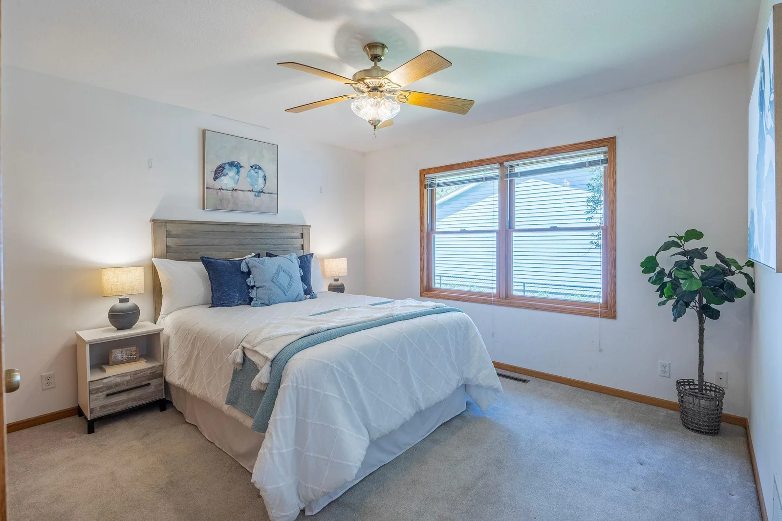 The second bedroom is perfect for guests, family, or a home office