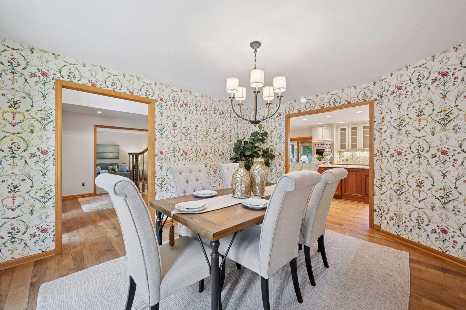 Dining room conveniently located off the kitchen for family meals and entertaining.