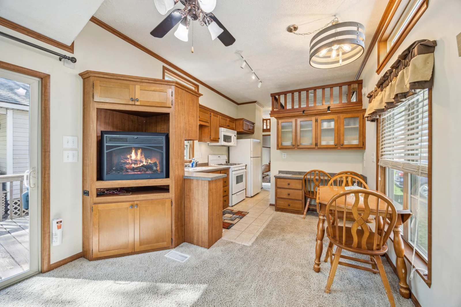 Plenty of cabinet space for storage!