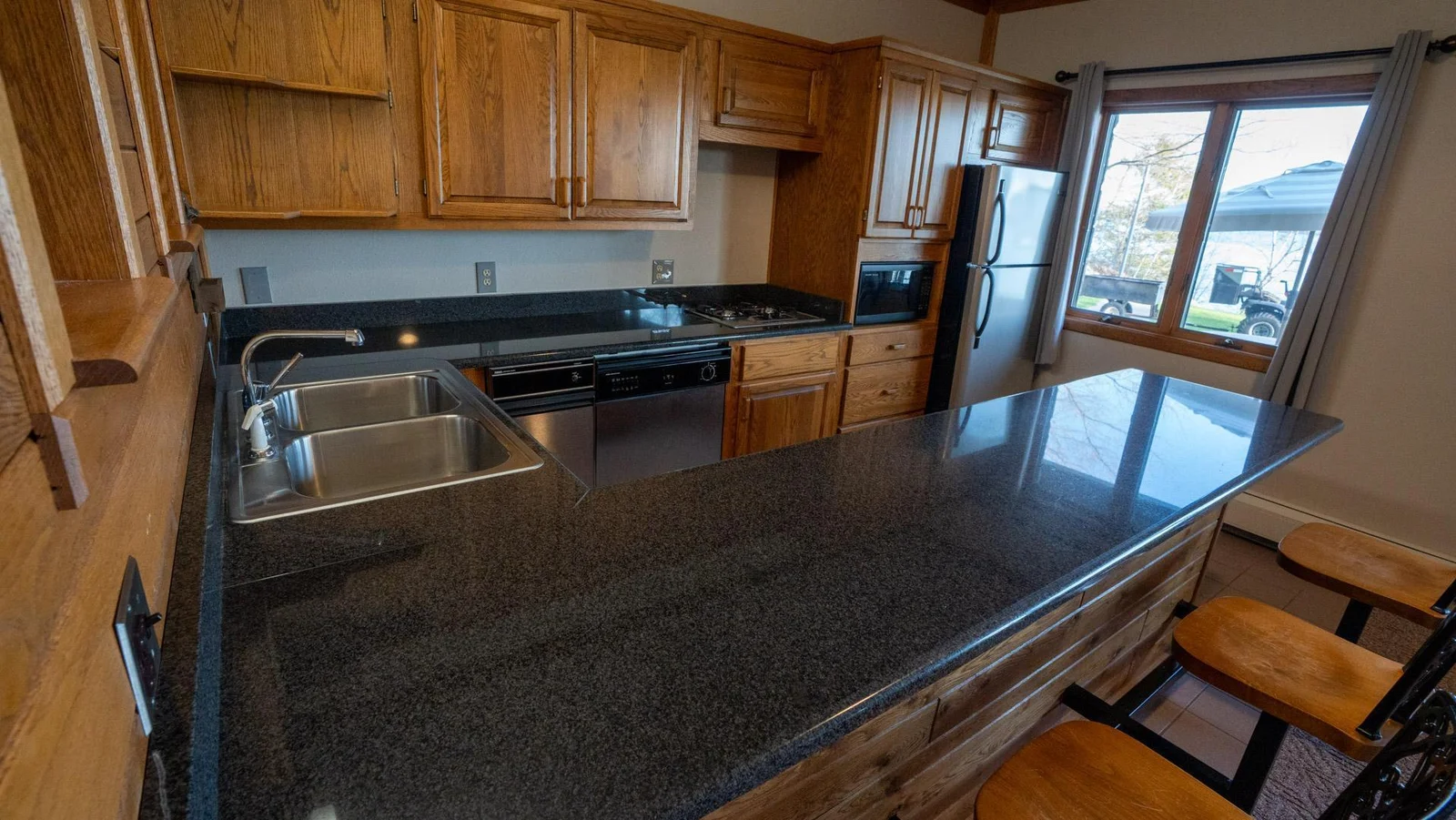 Basement level kitchen