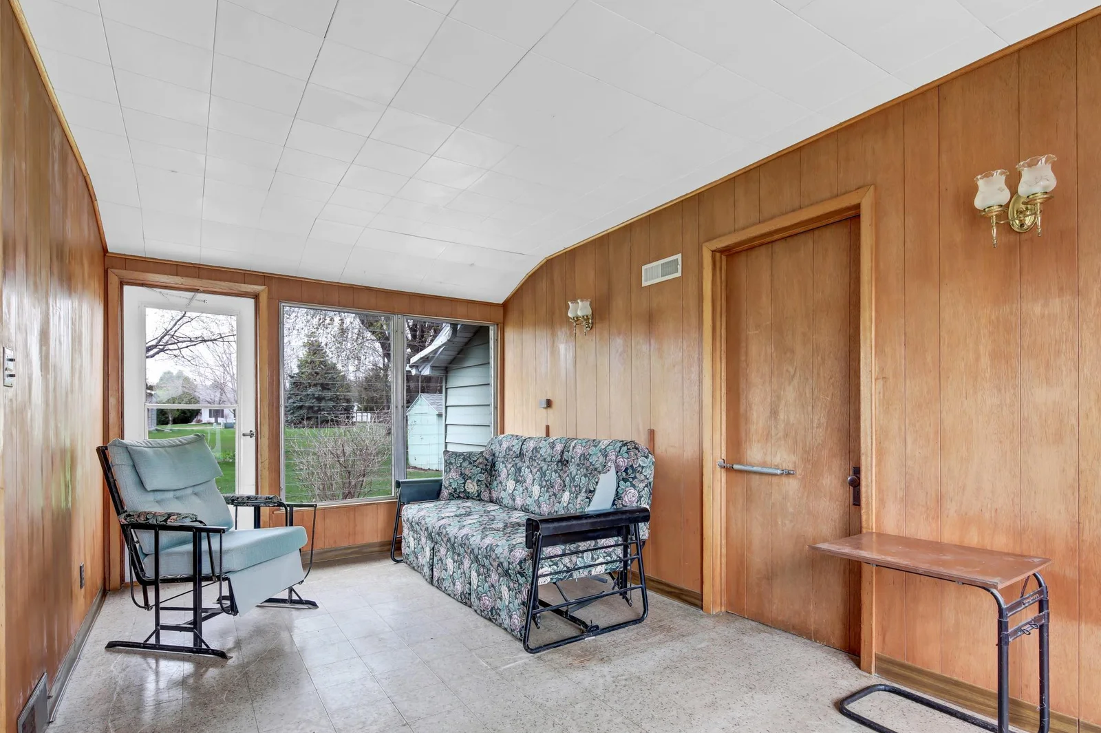 Breezeway looking out back