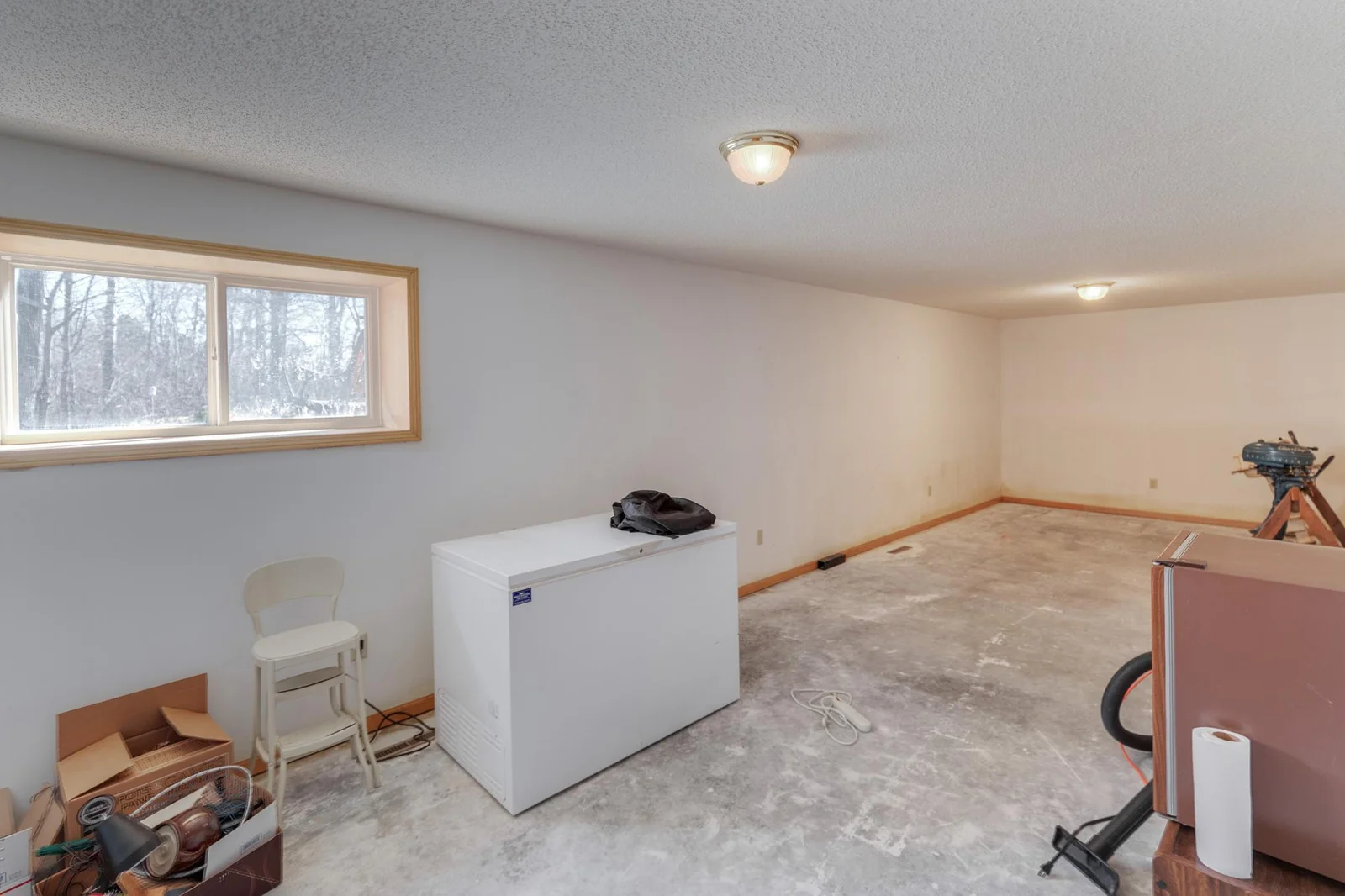 flex room in lower level