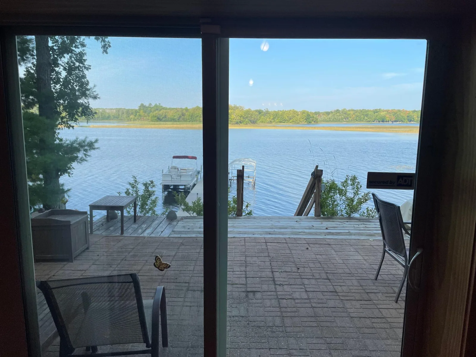No cabins directly across lake