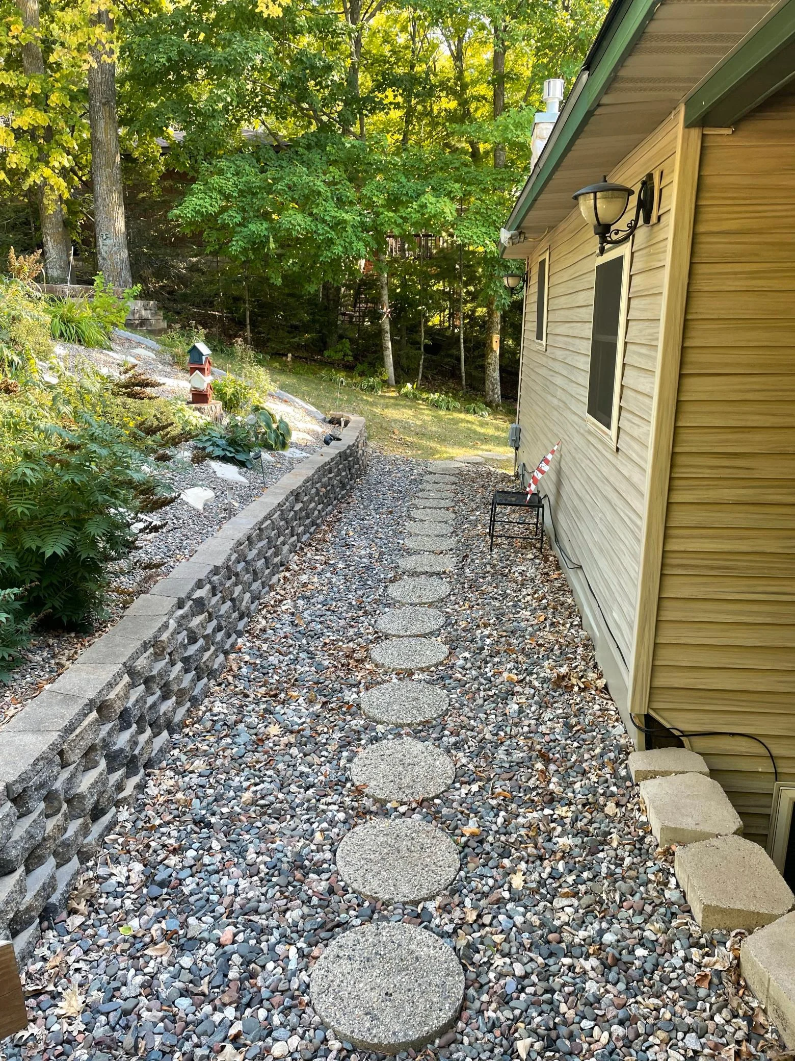 Path to kitchen/side door