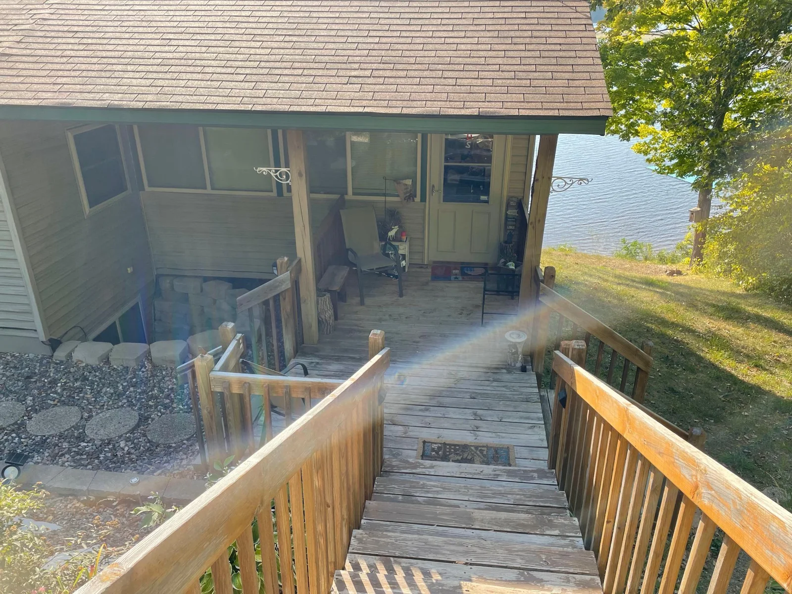 Door to 4-season porch
