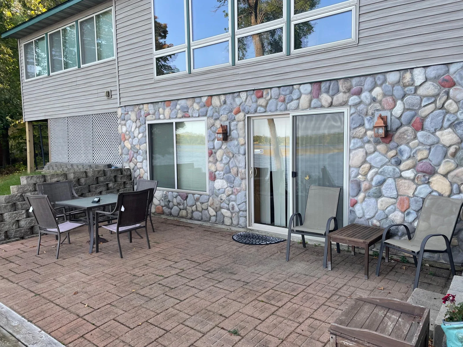 Large paver patio