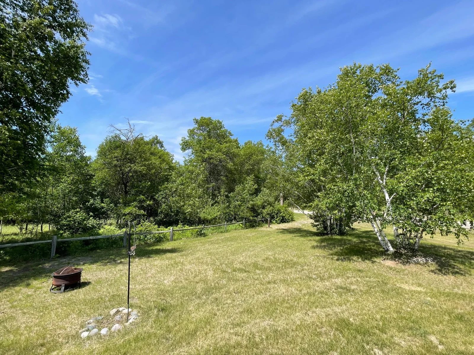 Open, spacious yard