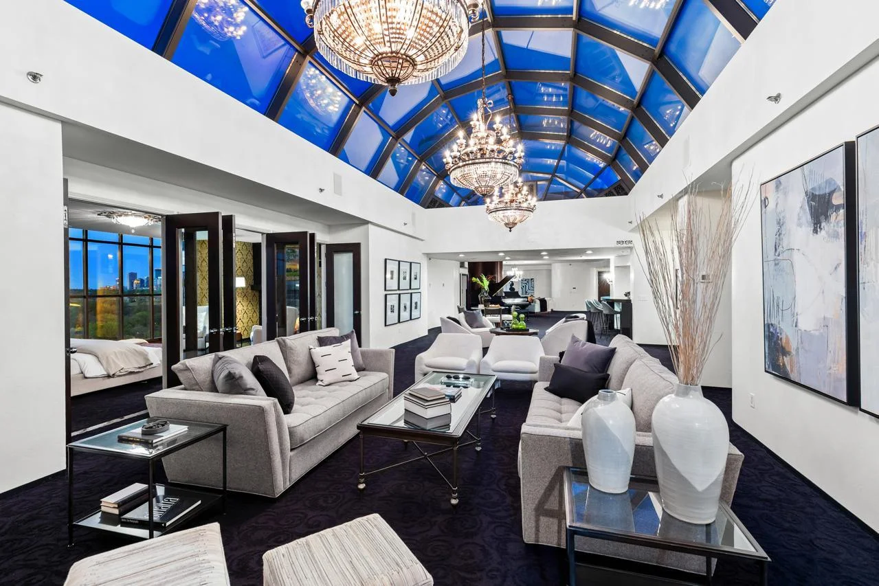 Atrium Glass Ceiling -  Twilight Views