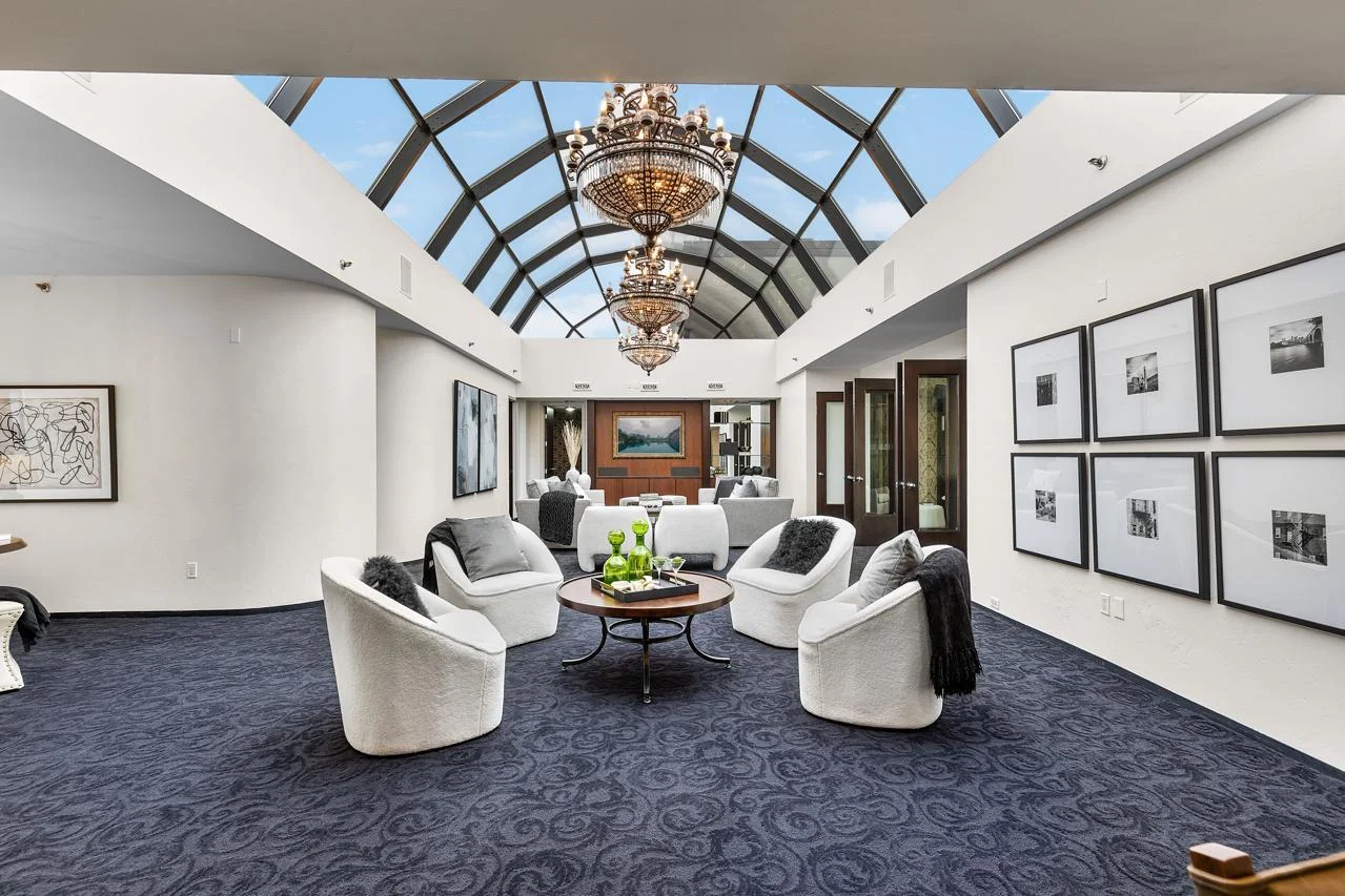 Spacious Great Room with stunning Glass Ceiling