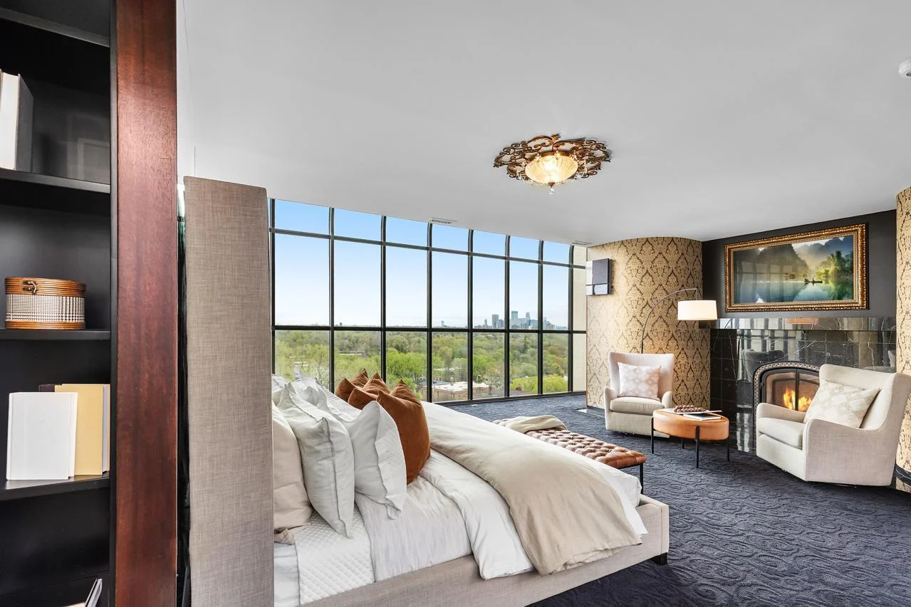 Primary Suite with Views of the City Skyline
