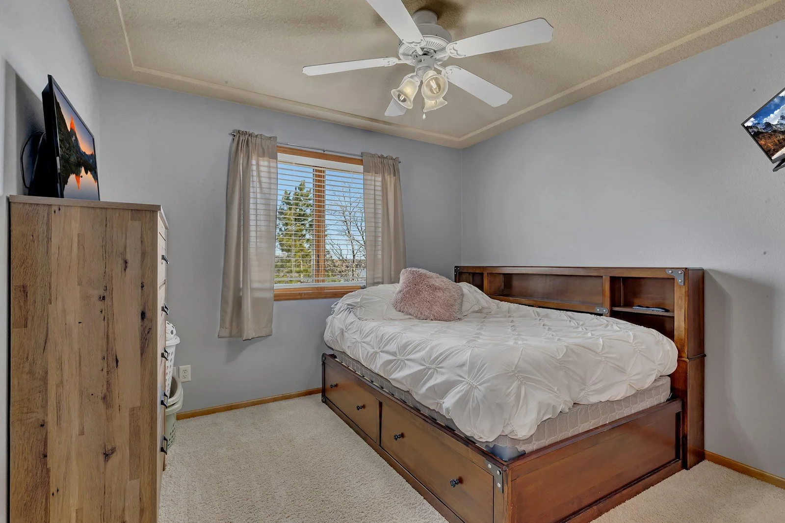 Generous sized upper level bedroom.