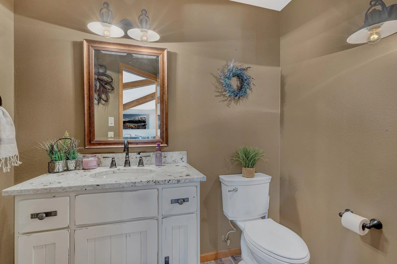 Convenient main floor guest bath.
