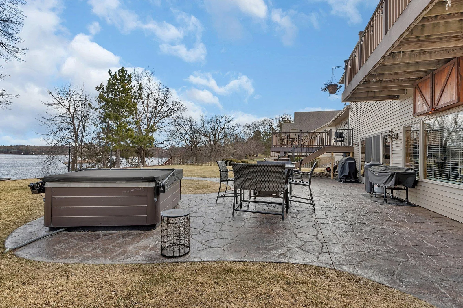 Hot tub platform.