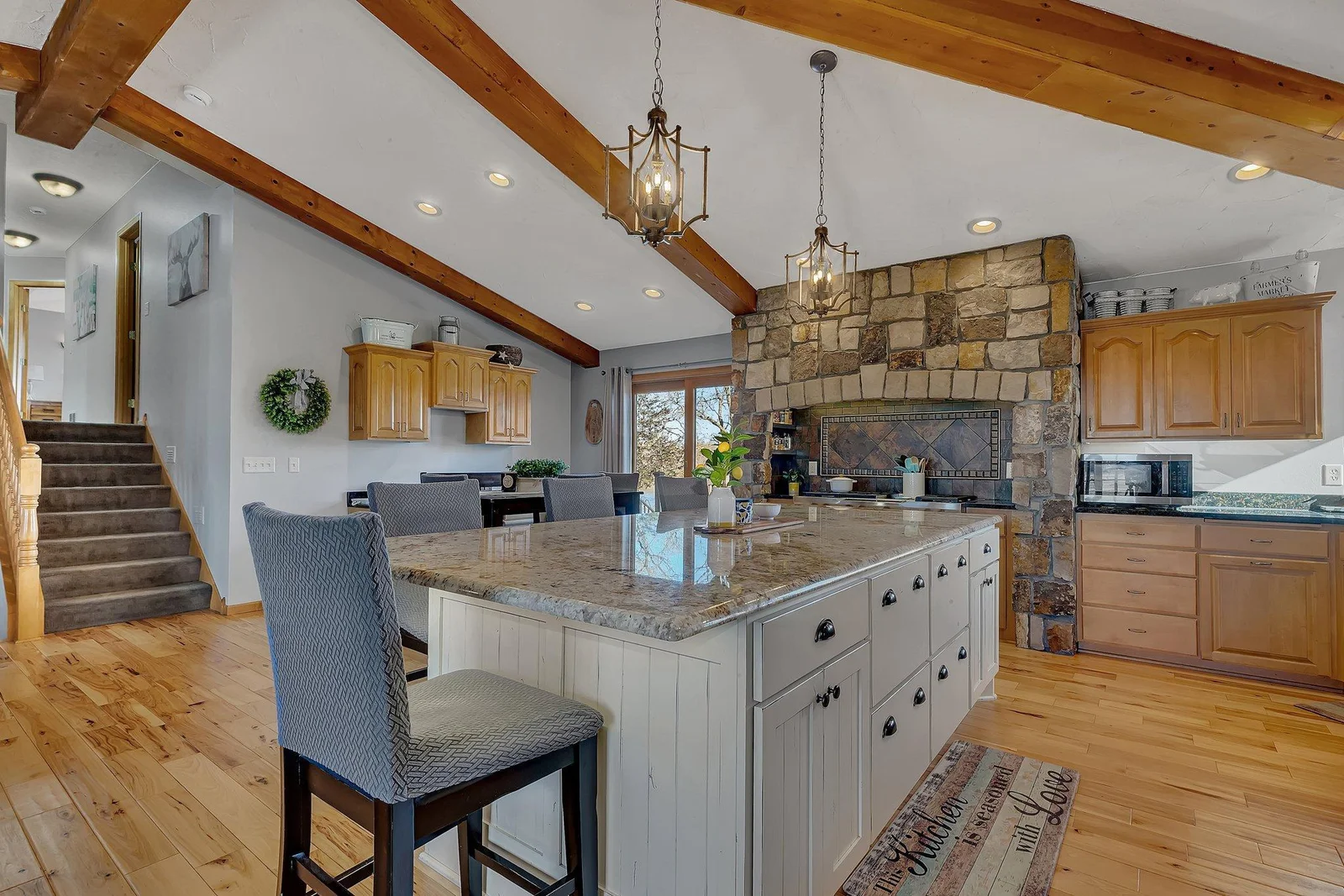 Stylish, updated light fixtures add the perfect finishing touch throughout the home.
