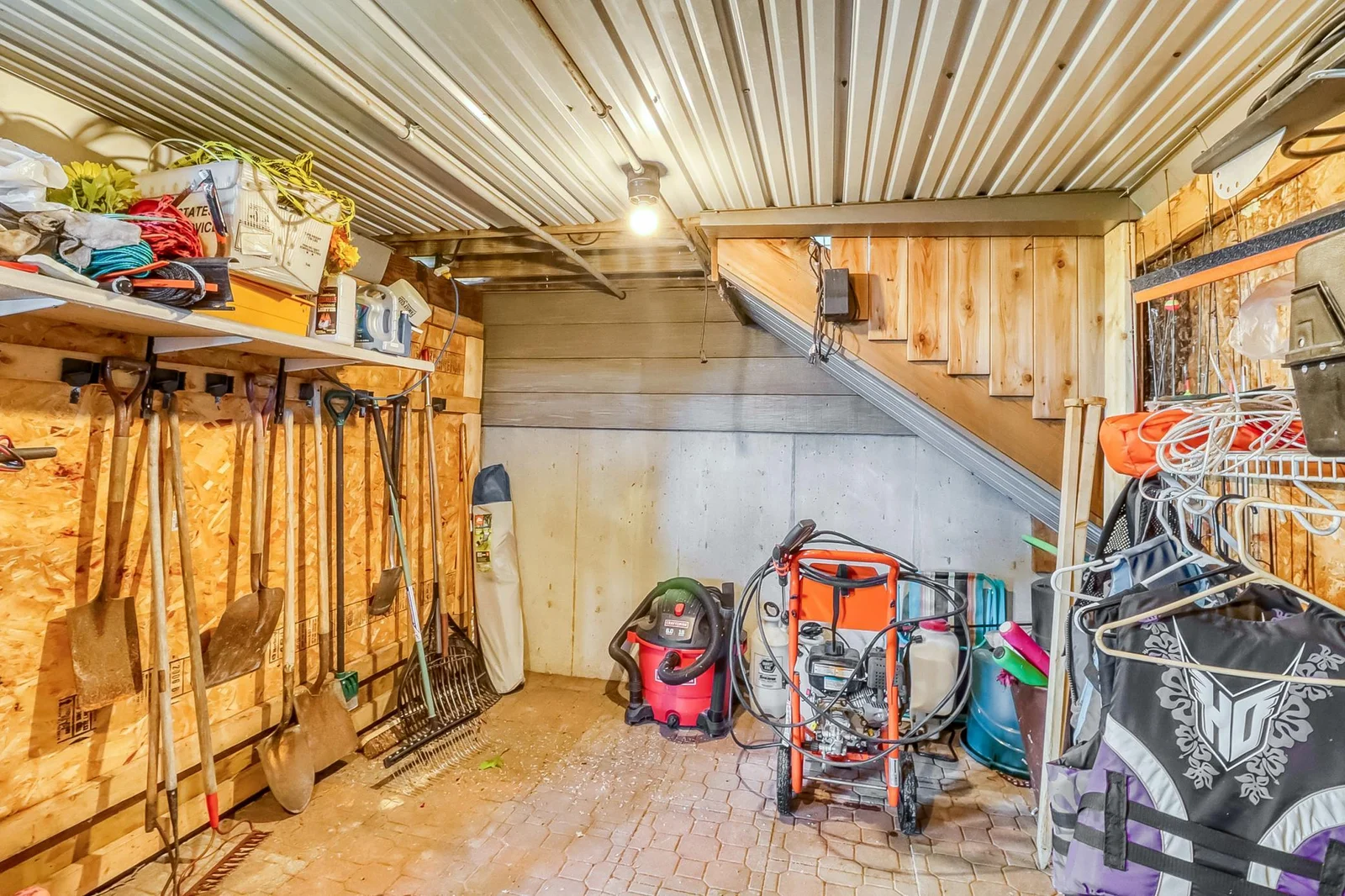 Storage Room under deck