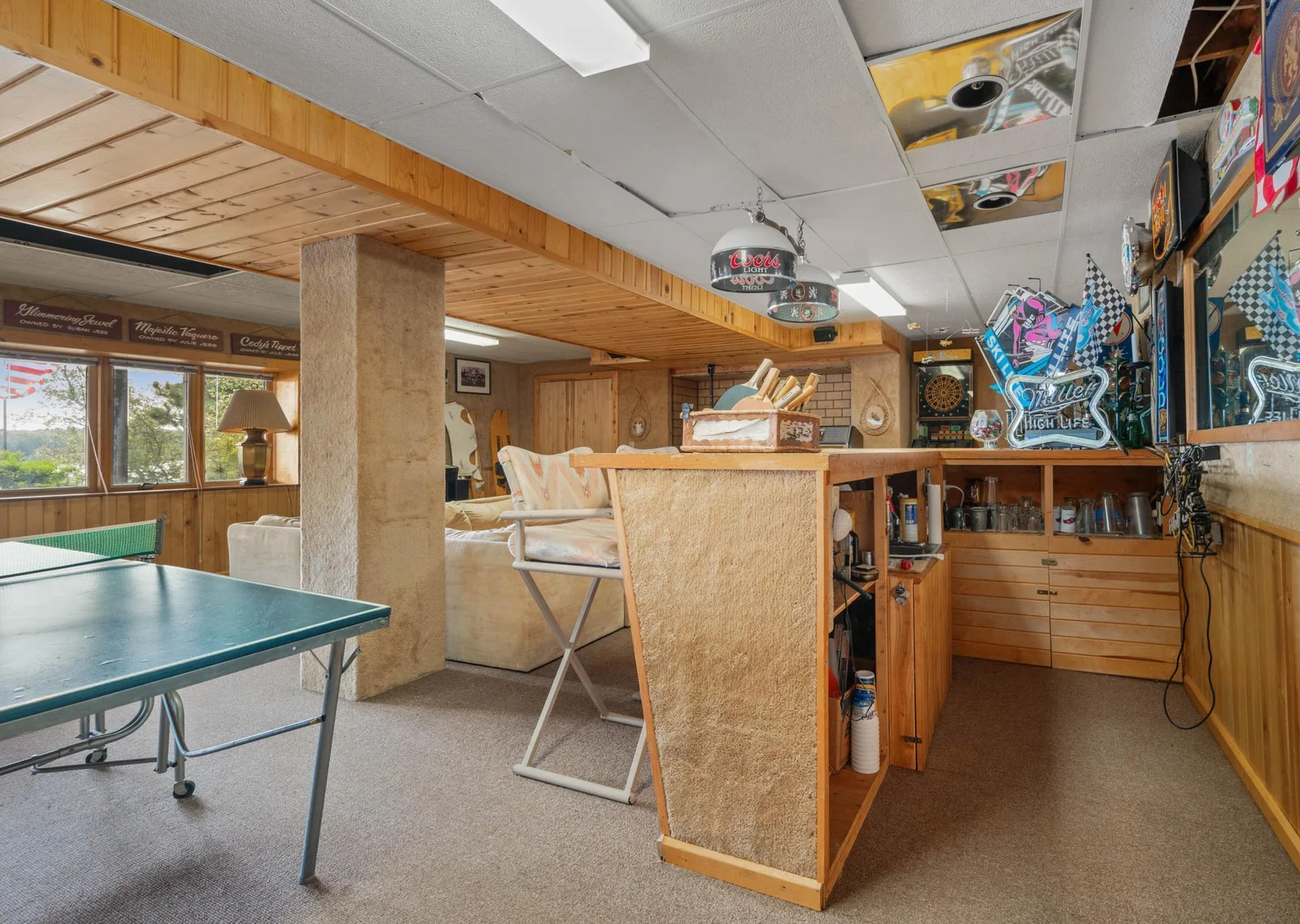Lower level bar area