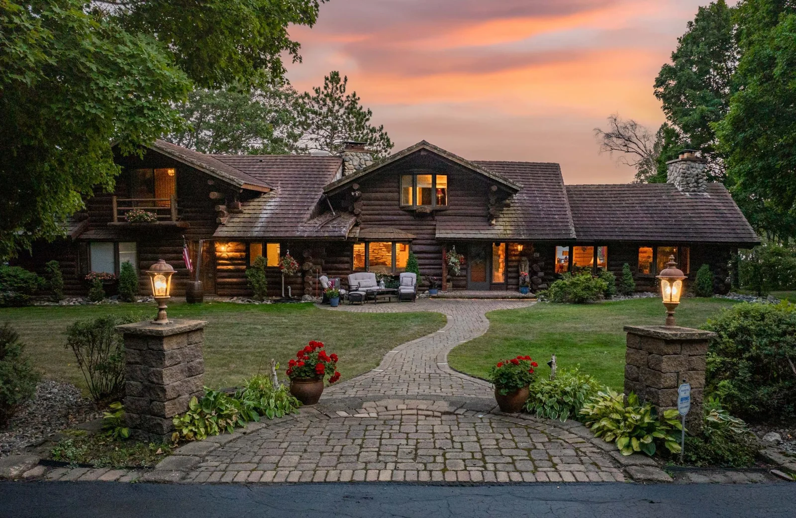 Front sunset view