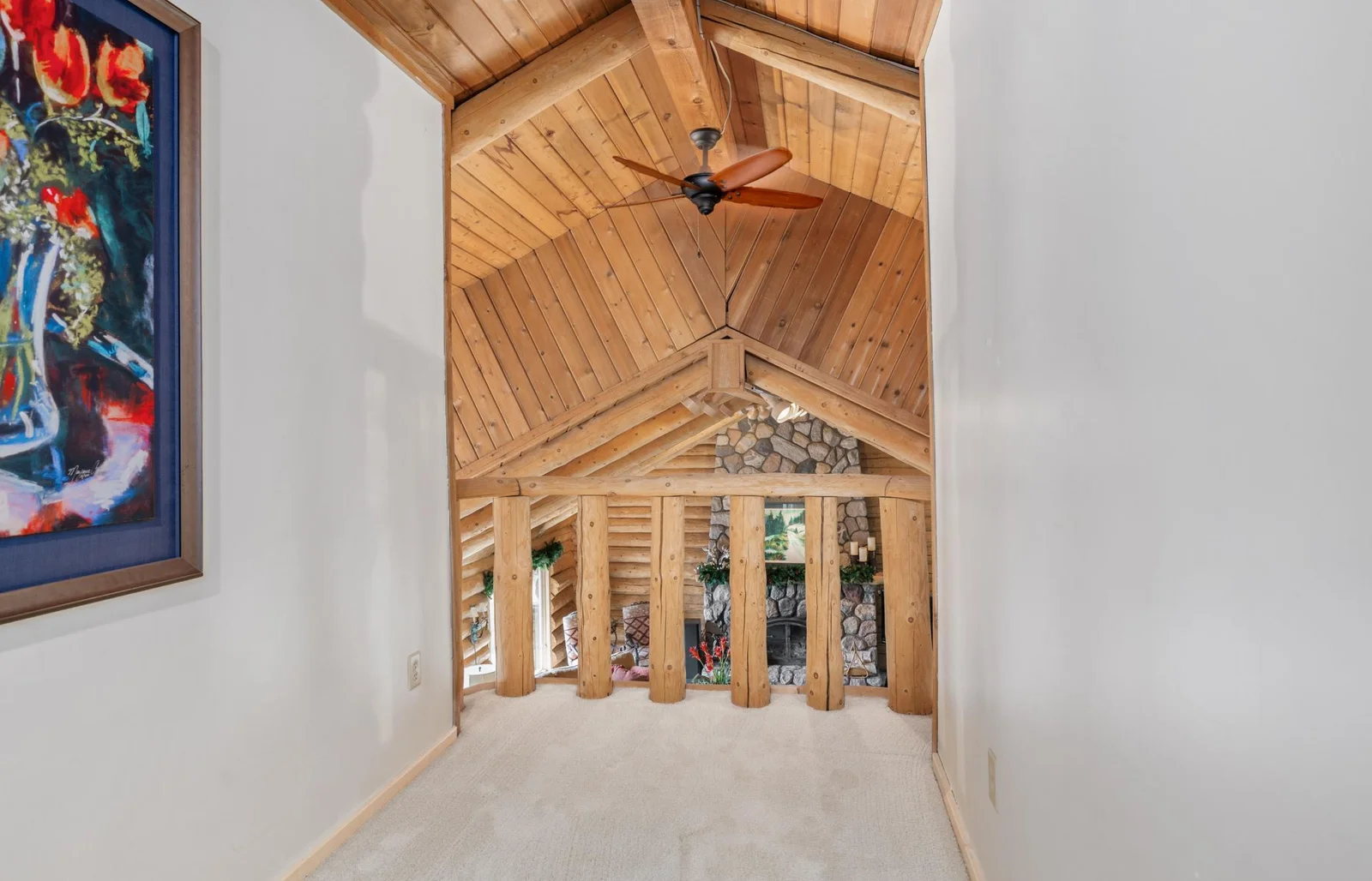 Upper level balcony
