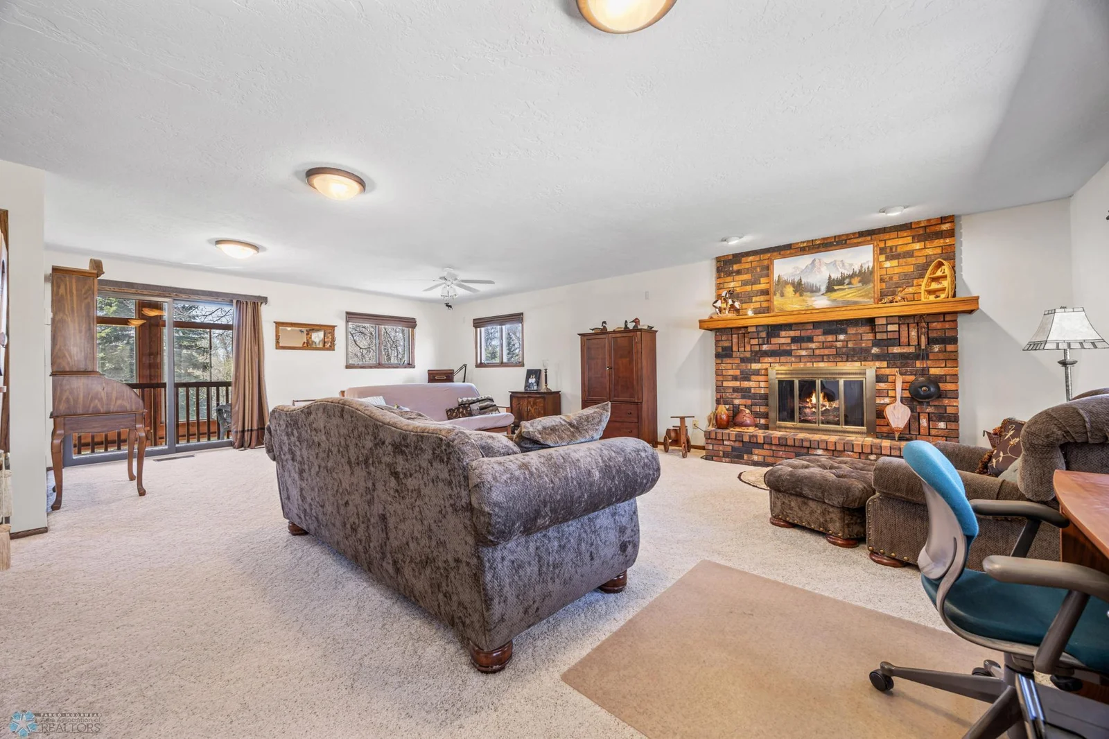 Primary Bedroom | Family Room | Wood Burning Fire Place |Upstairs