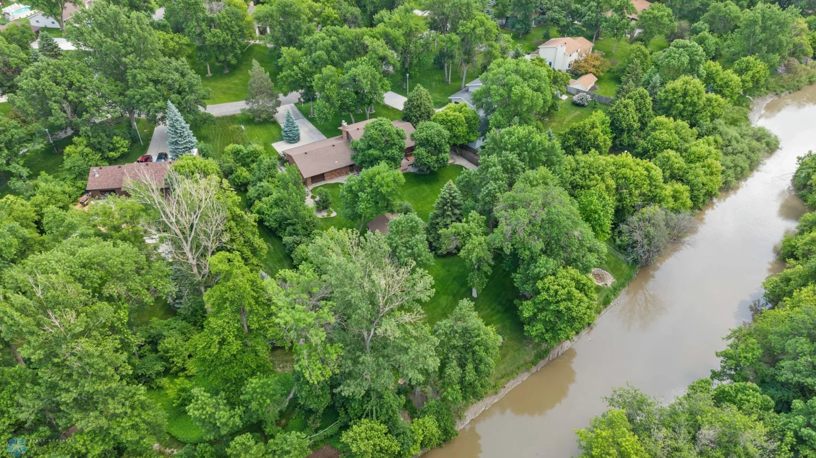 June Aerial Sheyenne River