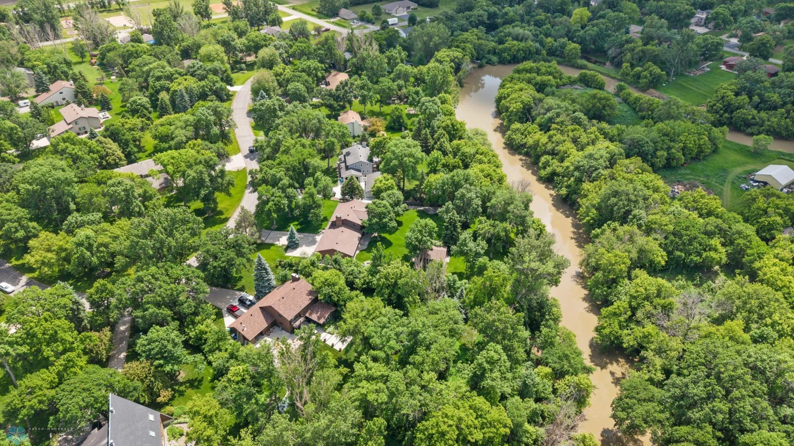 June Aerial Sheyenne River
