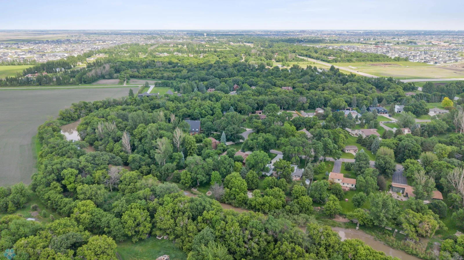 June Aerial Sheyenne River