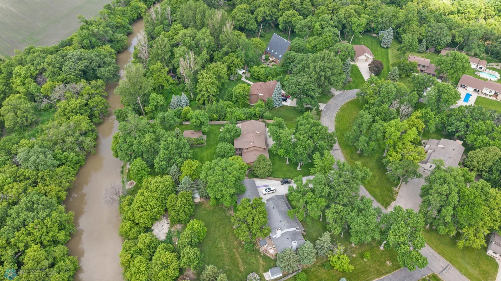 June Aerial Sheyenne River