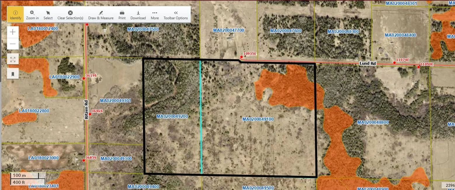 Douglas County GIS Map with wetlands