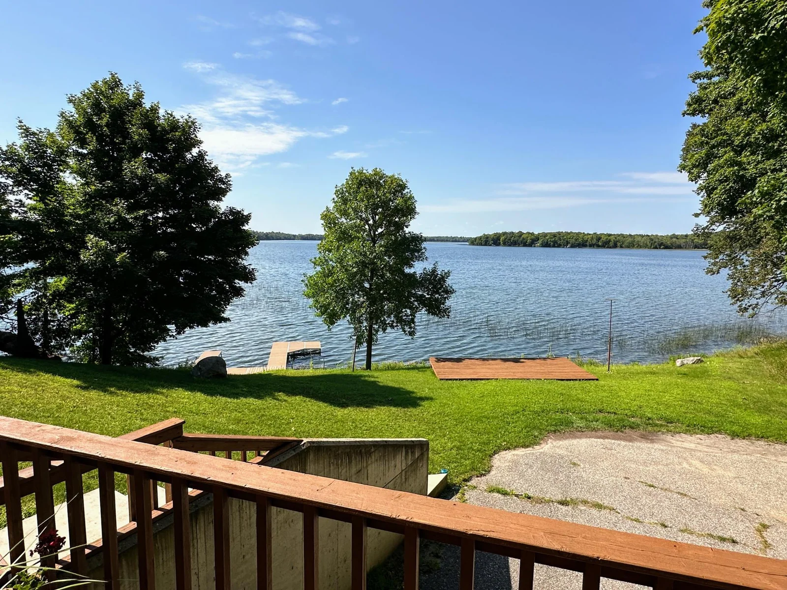 View from deck