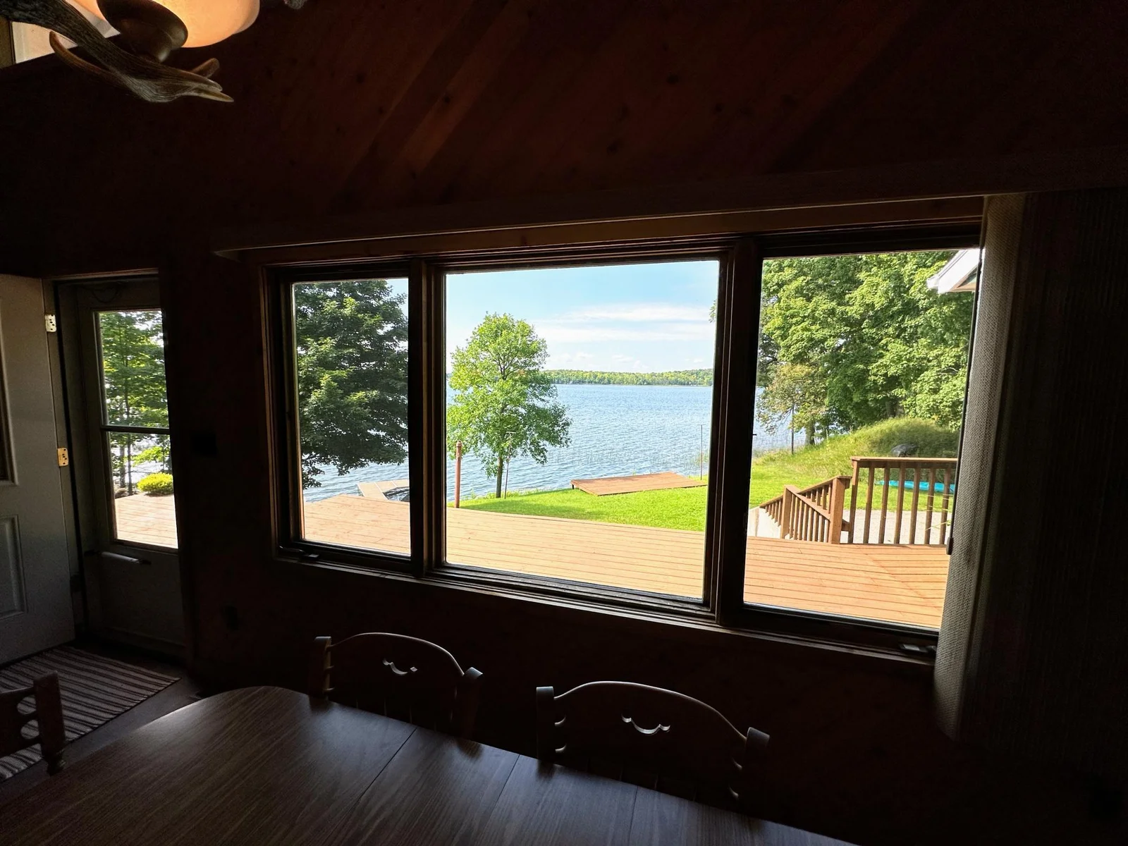 View from dining area