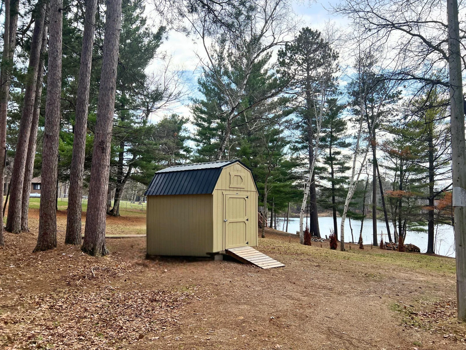 Massive storage shed.