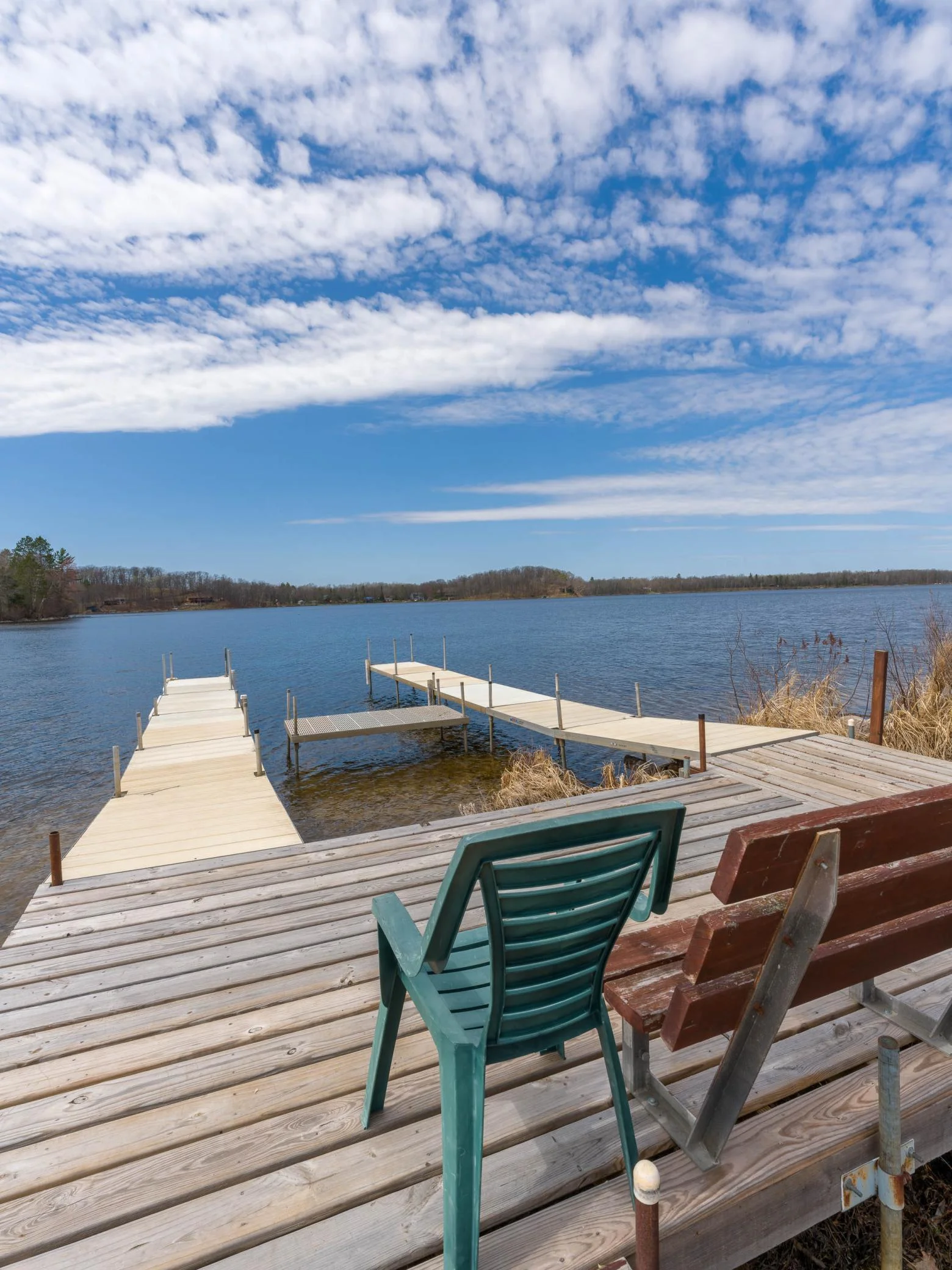 Sun deck and dock