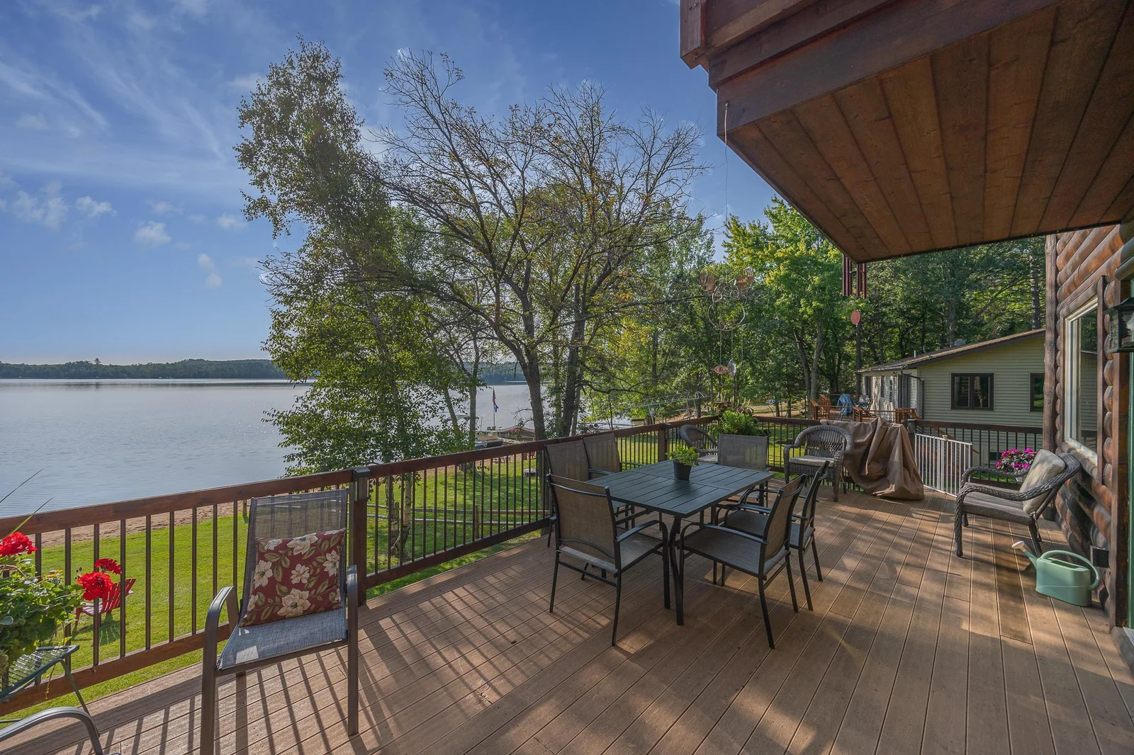 Thunder lake views off the deck!